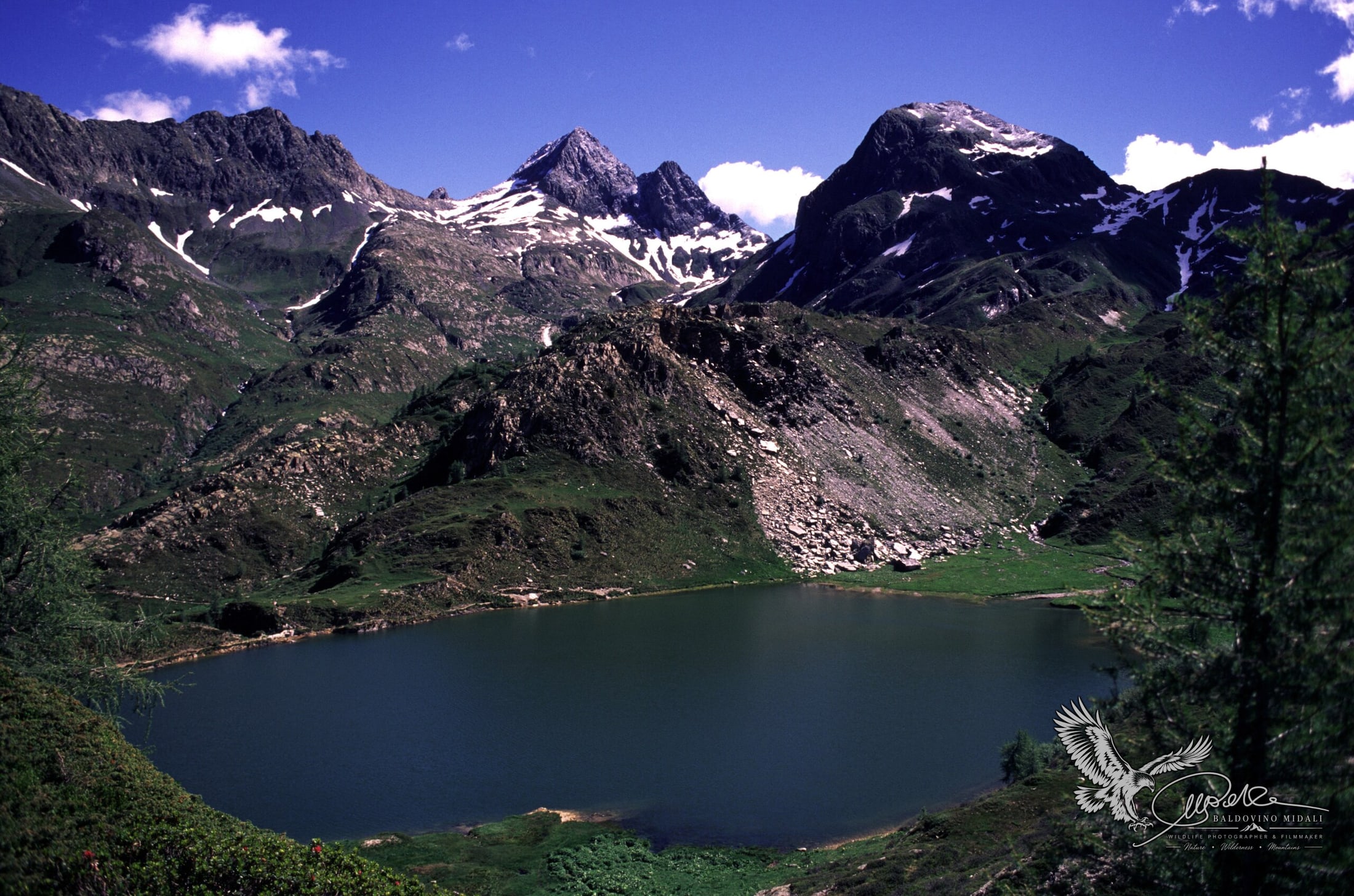Veduta del Lago Rotondo in ambiente montano