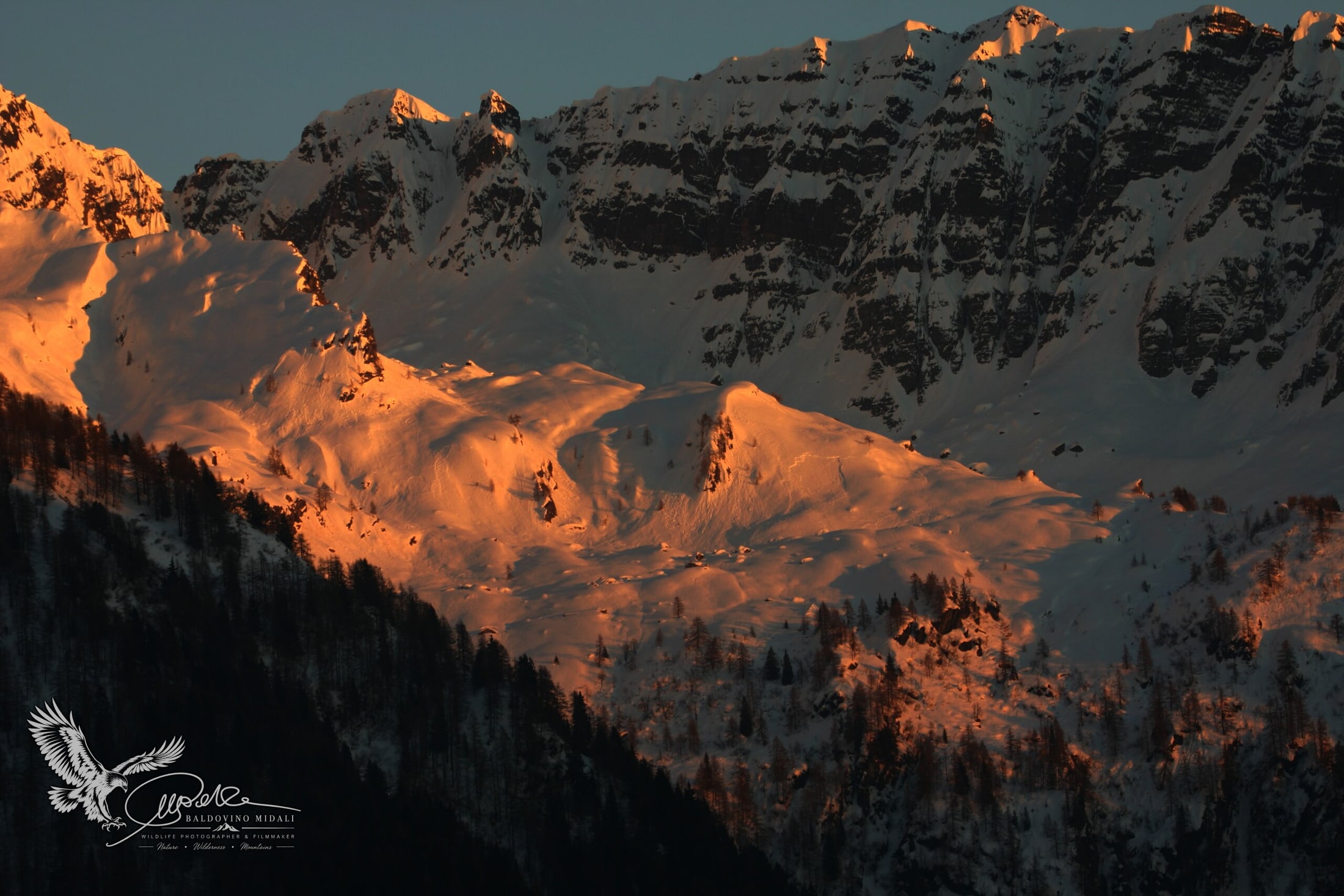 Paesaggio montano della Valle Scura nei pressi di Branzi
